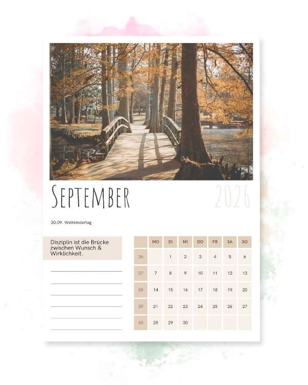 Wandkalender 2026