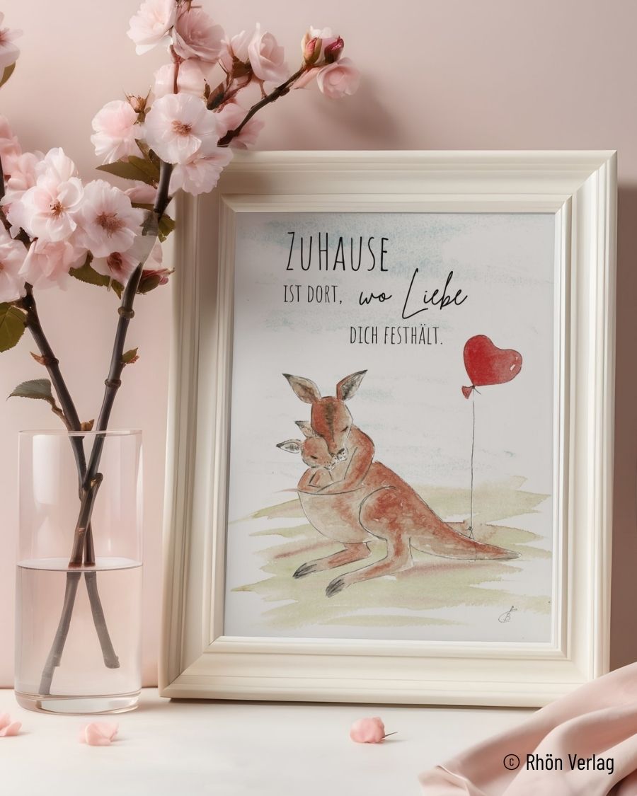 TiTaTier® Printable Poster „ZuHause“ | Digitaler Download
