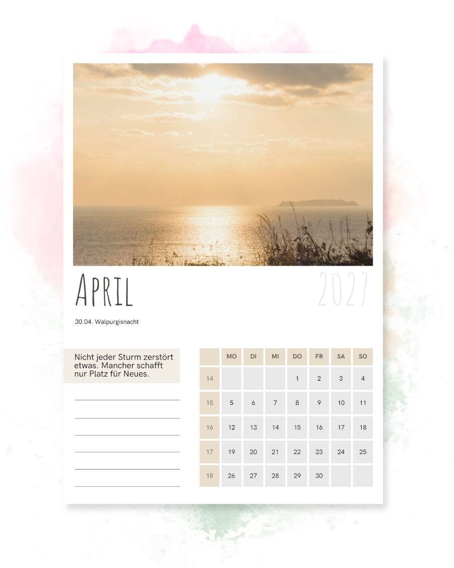 Wandkalender 2027