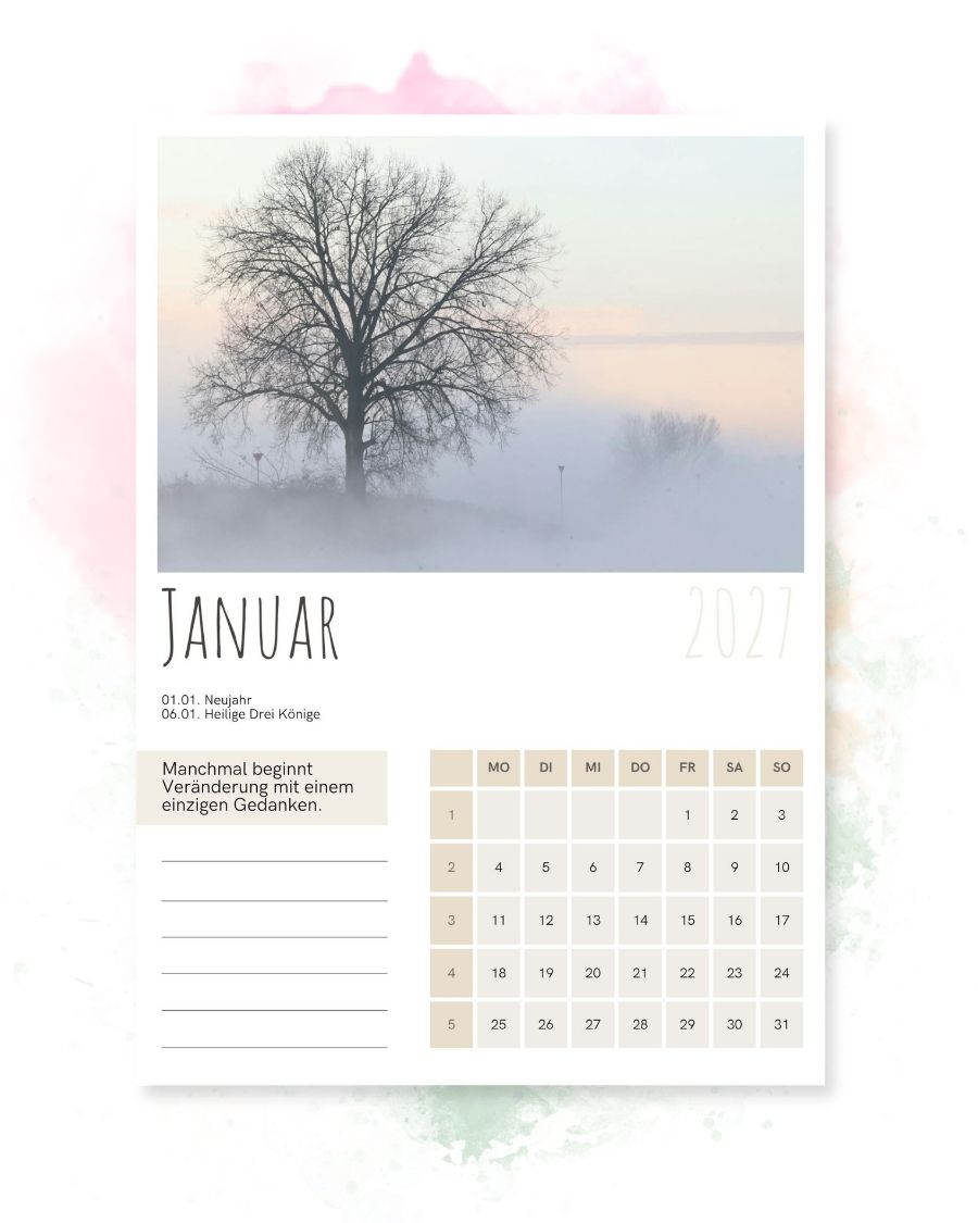 Wandkalender 2027