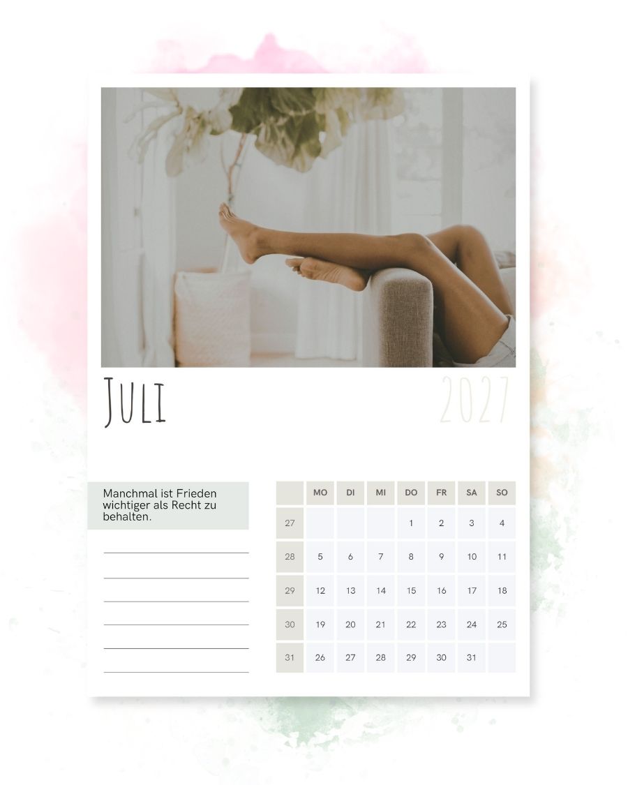 Wandkalender 2027
