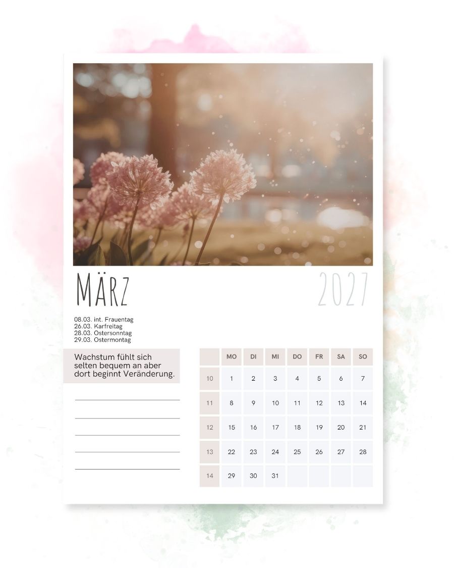 Wandkalender 2027