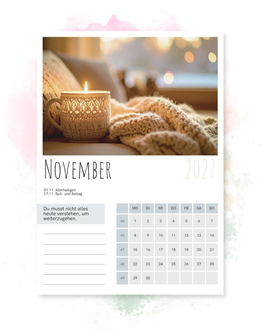 Wandkalender 2027