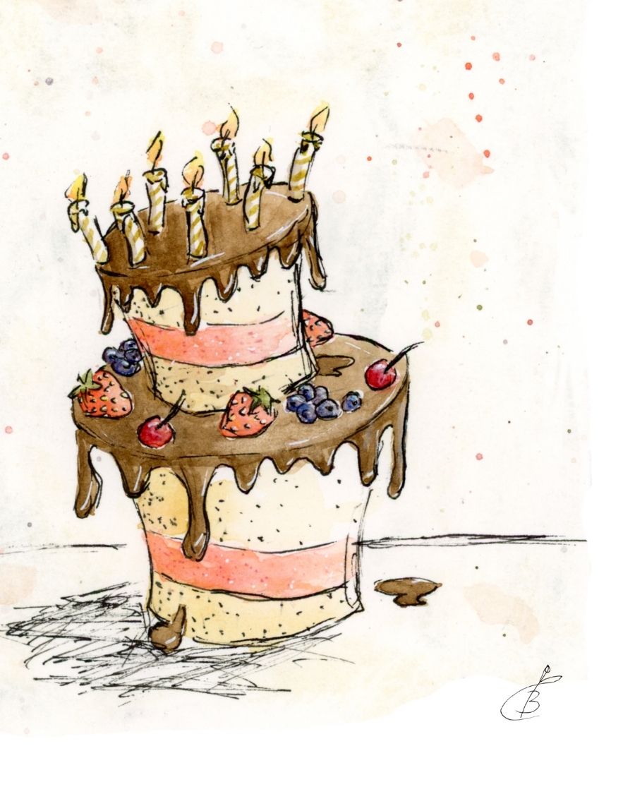 Postkarte Happy Birthday
