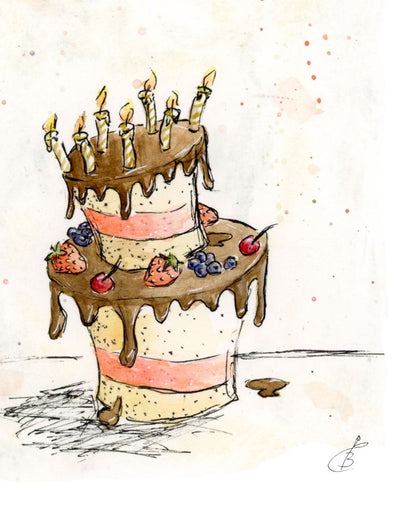 Postkarte Happy Birthday
