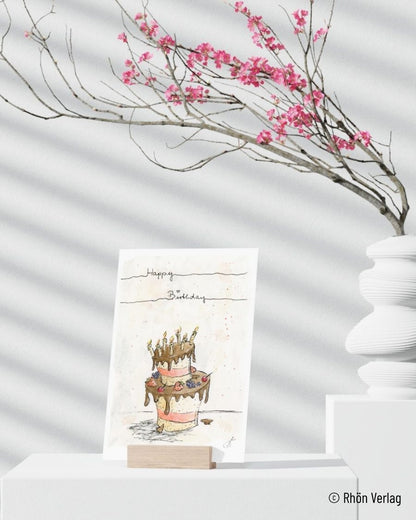 Postkarte Happy Birthday