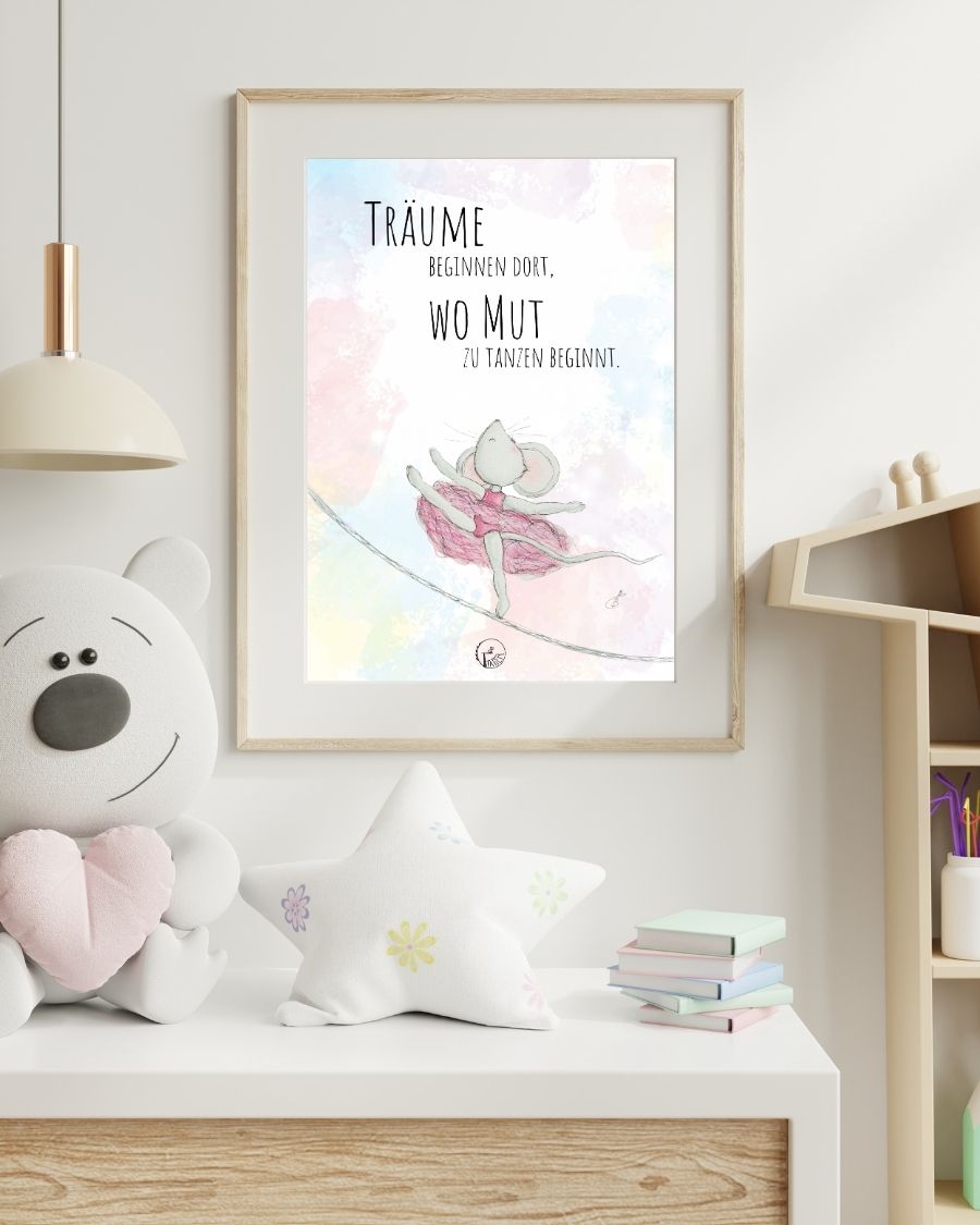 TiTaTier® Printable Poster „Träume“ | Digitaler Download