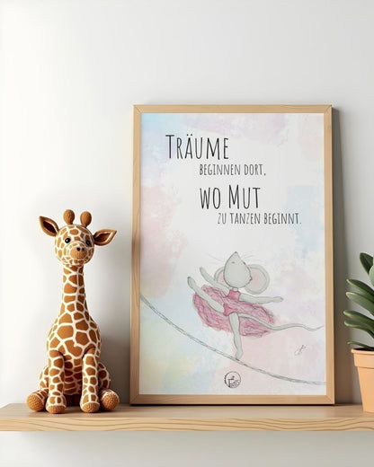 TiTaTier® Printable Poster „Träume“ | Digitaler Download
