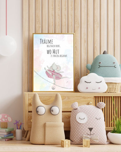 TiTaTier® Printable Poster „Träume“ | Digitaler Download
