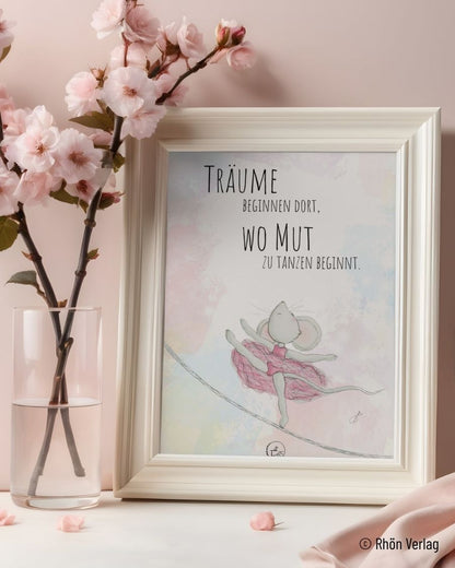 TiTaTier® Printable Poster „Träume“ | Digitaler Download