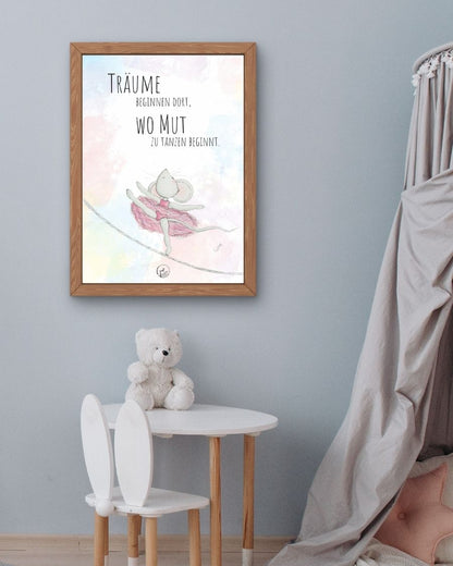 TiTaTier® Printable Poster „Träume“ | Digitaler Download