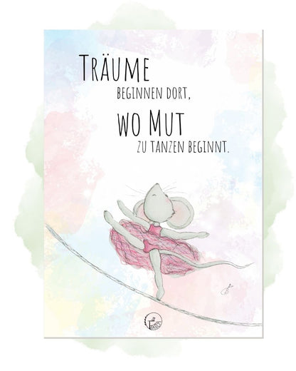 TiTaTier® Printable Poster „Träume“ | Digitaler Download