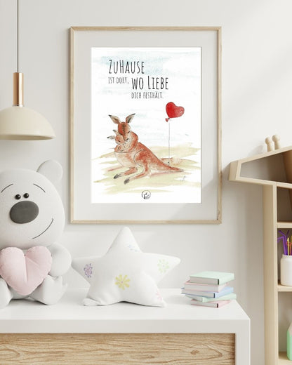 TiTaTier® Printable Poster „ZuHause“ | Digitaler Download