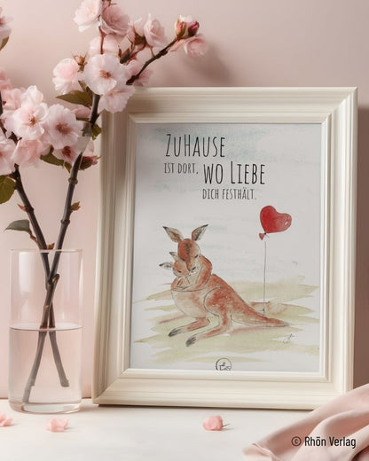 TiTaTier® Printable Poster „ZuHause“ | Digitaler Download