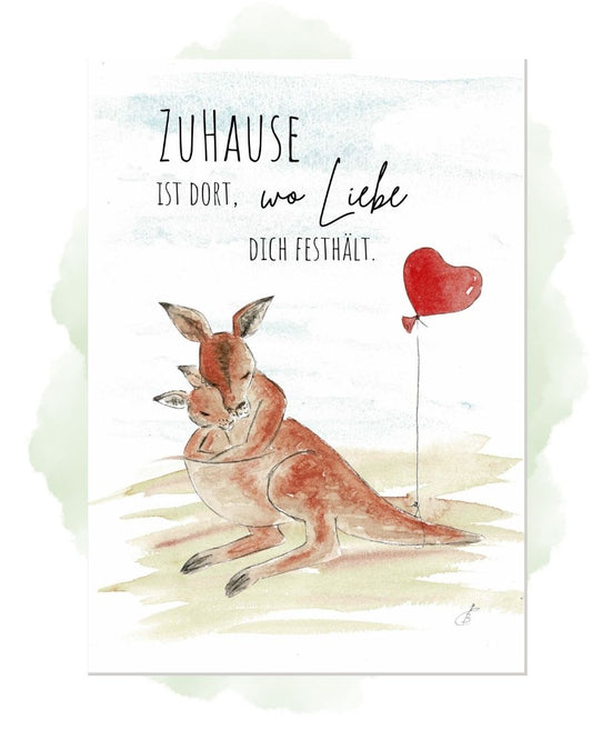 TiTaTier® Printable Poster „ZuHause“ | Digitaler Download