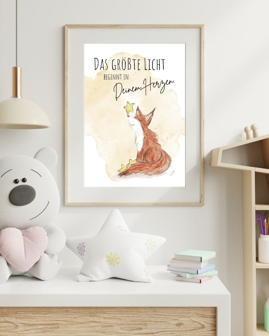 TiTaTier® Printable Poster „imHerzen“ | Digitaler Download