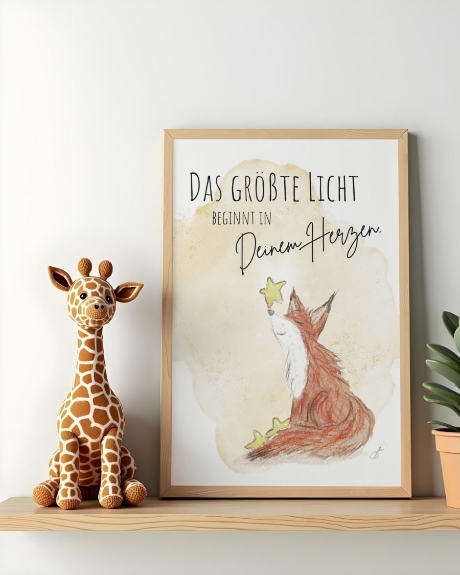 TiTaTier® Printable Poster „imHerzen“ | Digitaler Download
